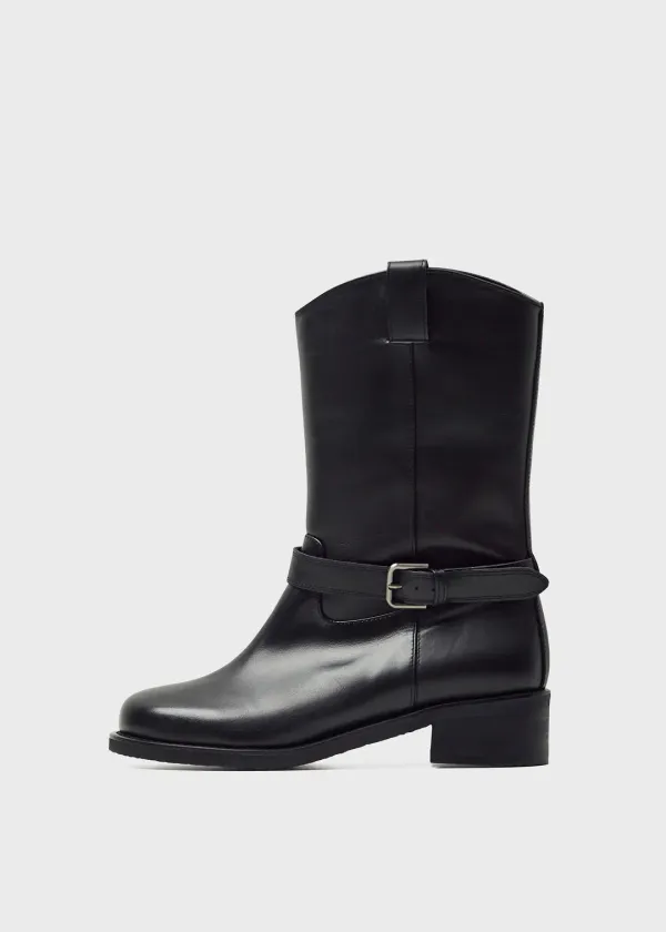 [빠른 배송] Two-Way Middle Boots [C4F07BK]