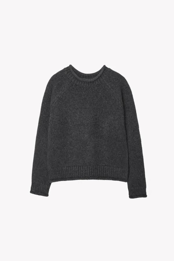 [Exclusive] Ferin Rolled neck Racoon Knit (Charcoal)