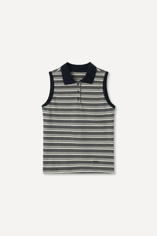 Panama Button Top