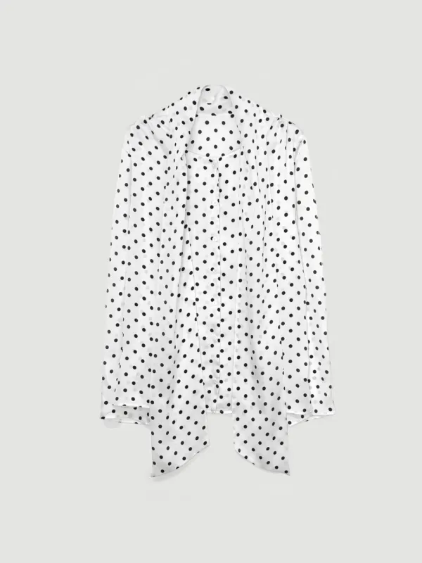 Dot scarf blouse (아이보리)