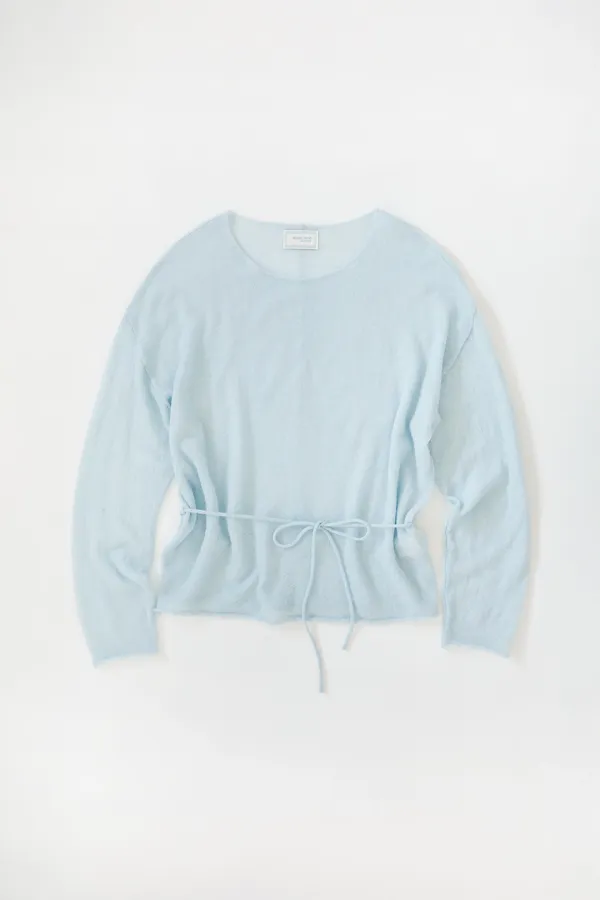 Letter Knit (soft blue)