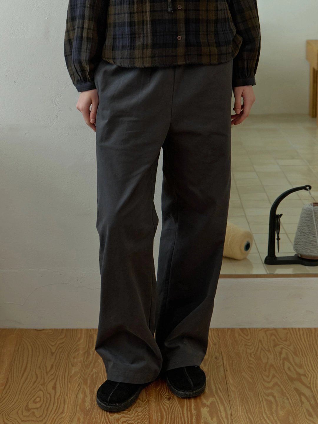 더미튼 Cott banding pants (charcoal) 상품 이미지 1