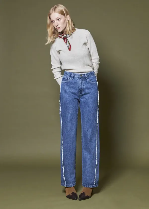 SIDE TASSEL DENIM_BLUE