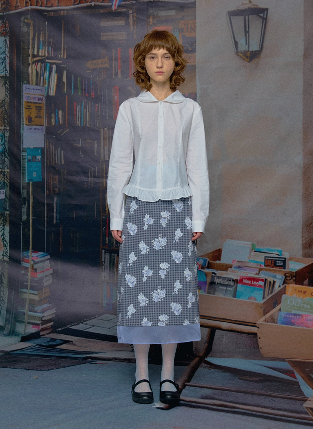 루루서울 Round Frill Shirt (White) 상품 이미지 2