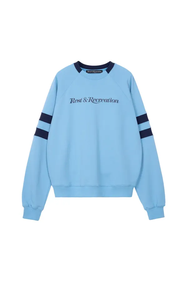 RR OVERSIZED RAGLAN SWEATSHIRT - BLUE