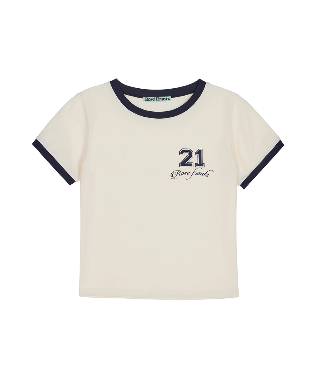 로제프란츠 No.21 Ringer T-shirt [Cream] 상품 이미지 1