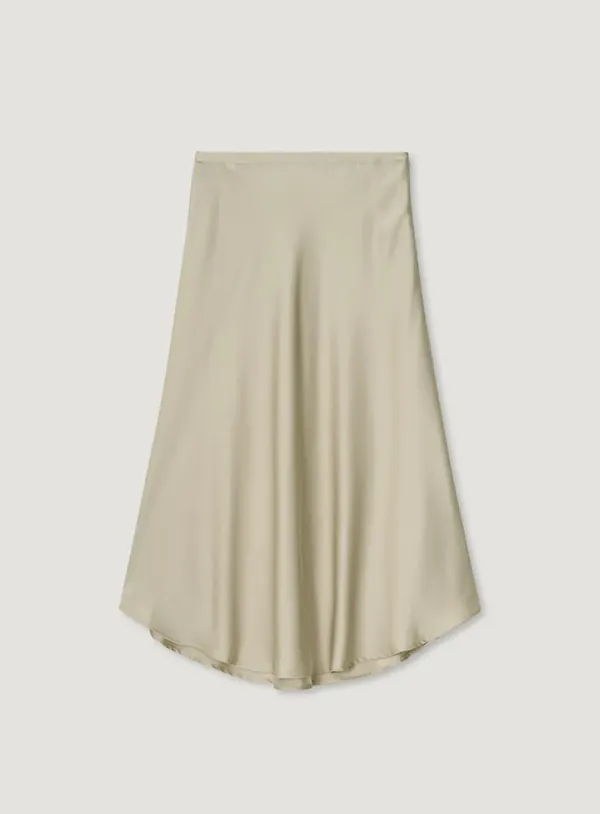 SHELL SATIN SKIRT