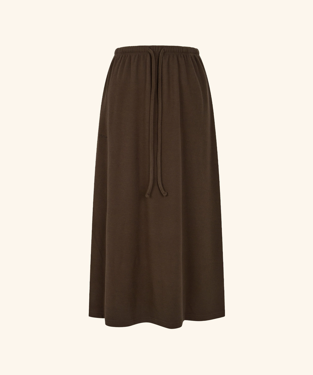 레터프롬문 Letters Brushed Fleece Maxi Skirt (Brown) 상품 이미지 1