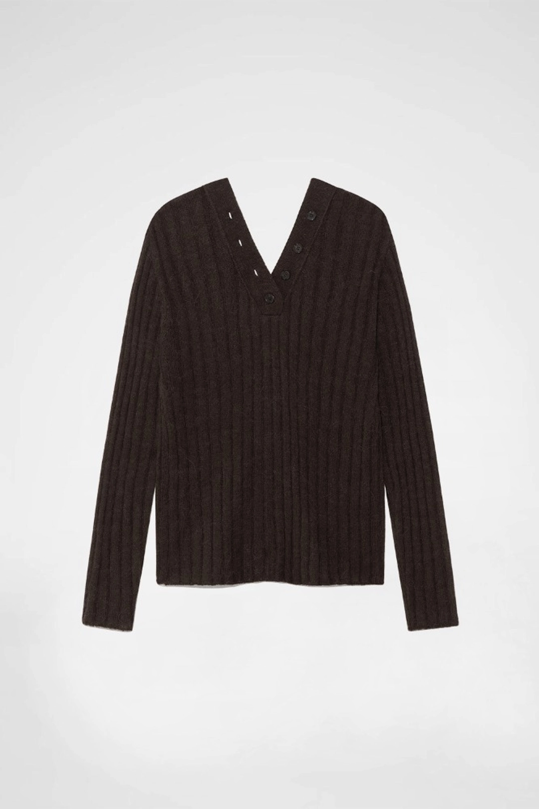 기호 TWO-WAY BUTTONS CARDIGAN / BROWN 상품 이미지 1