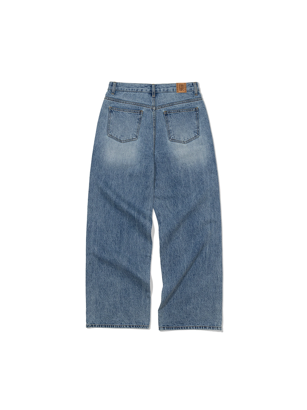 프리터 Plain Wide Denim Pants Blue_F253DE01 상품 이미지 3