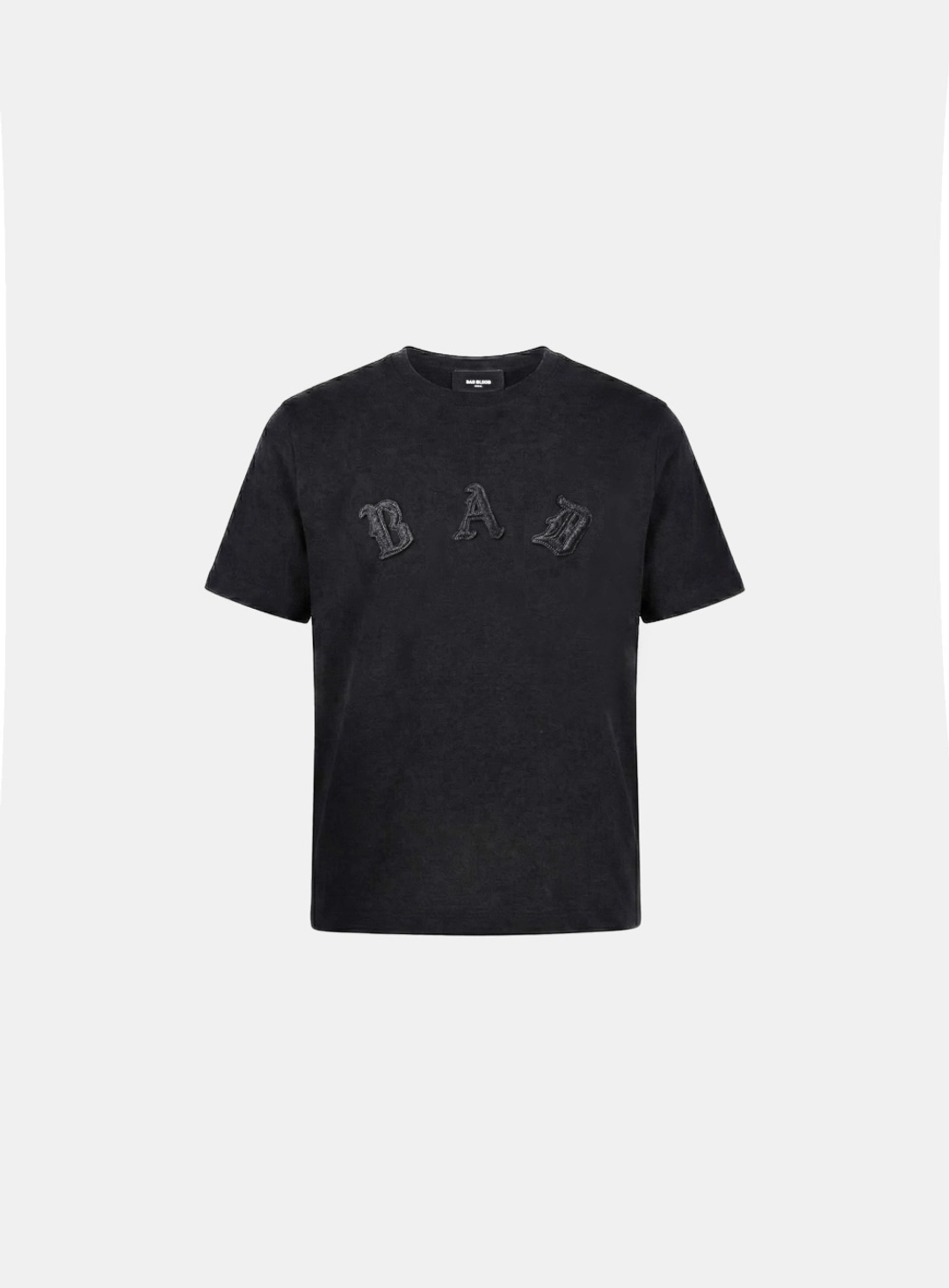 배드블러드 [w-tee26-146] Cosmo Bad Patch Short Sleeve T-Shirt - Dark Gray 상품 이미지 1