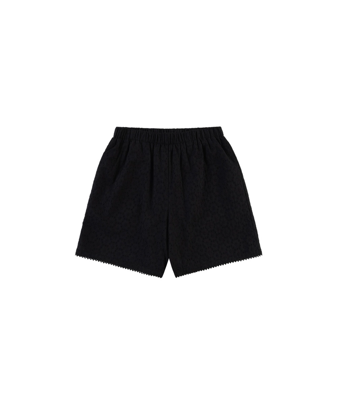 반원 아뜰리에 P3305 플라워 엠브로이더리 쇼츠_Black 상품 이미지 1