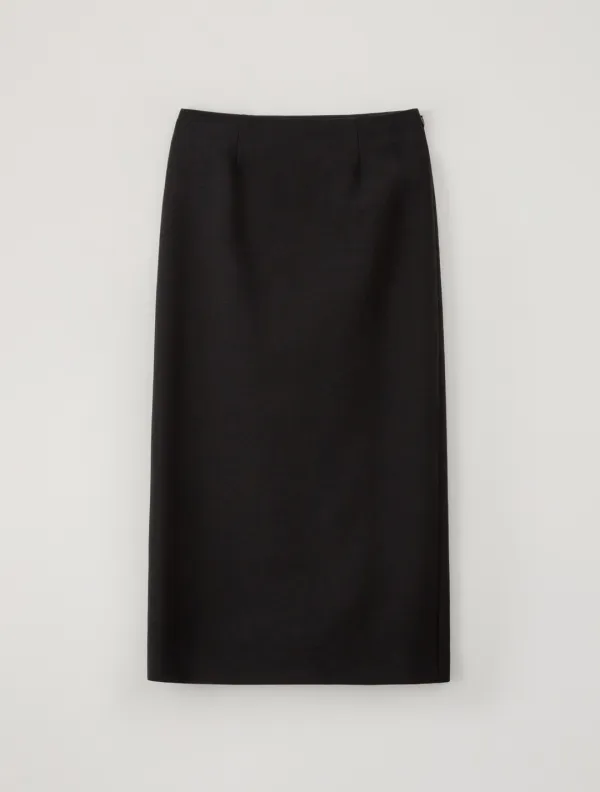 FW Maxi Slit Skirt (Black)