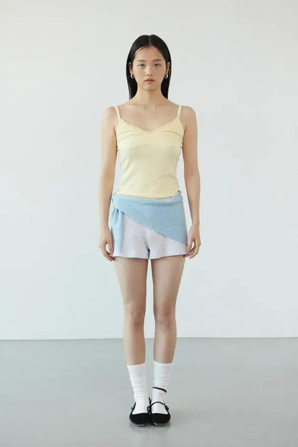 Ruffle bra top_yellow