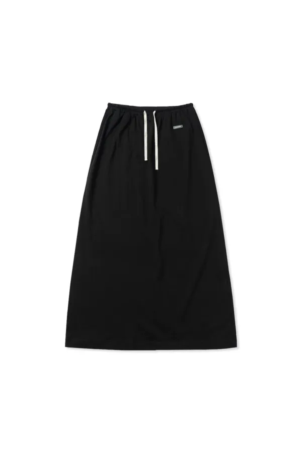 Jersey long skirt_black