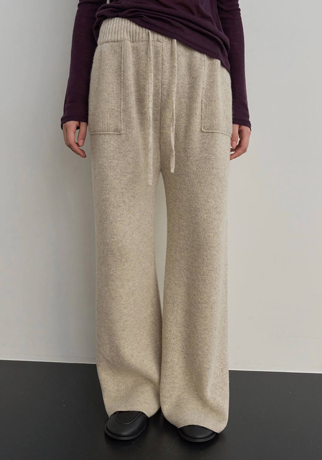 이브세이지 Knit pants (Oatmeal) 상품 이미지 2