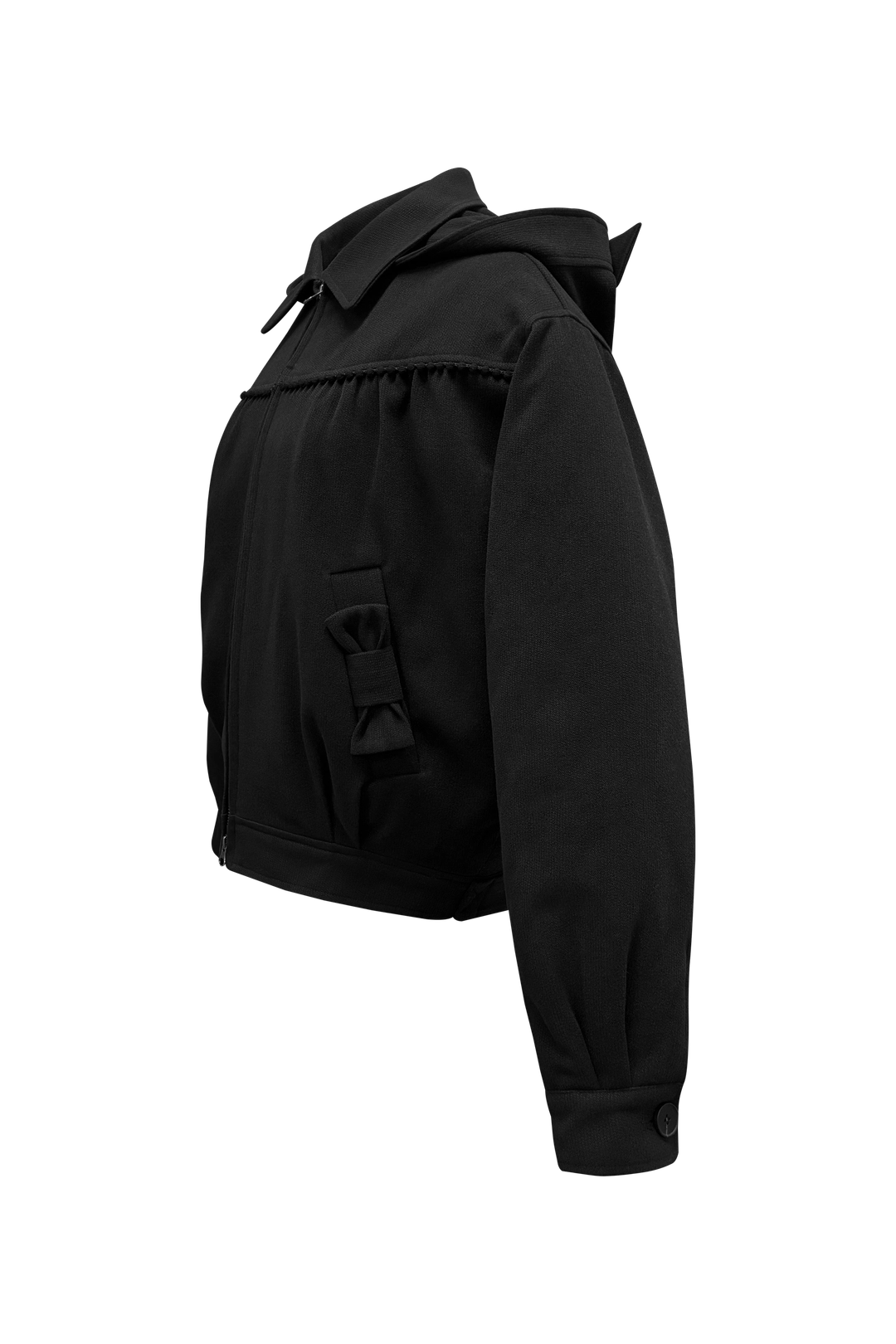 체메씨 BLANK HOOD JACKET (BLACK) 상품 이미지 2