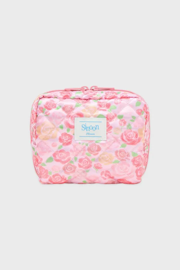 Rose Cosmetic Pouch (Pink)