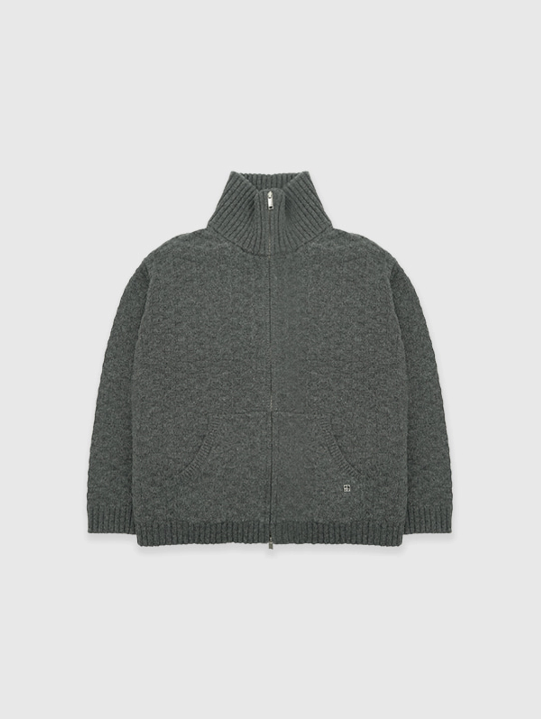 오디에스 Merino Weave Zip-Up (Gray) 상품 이미지 1