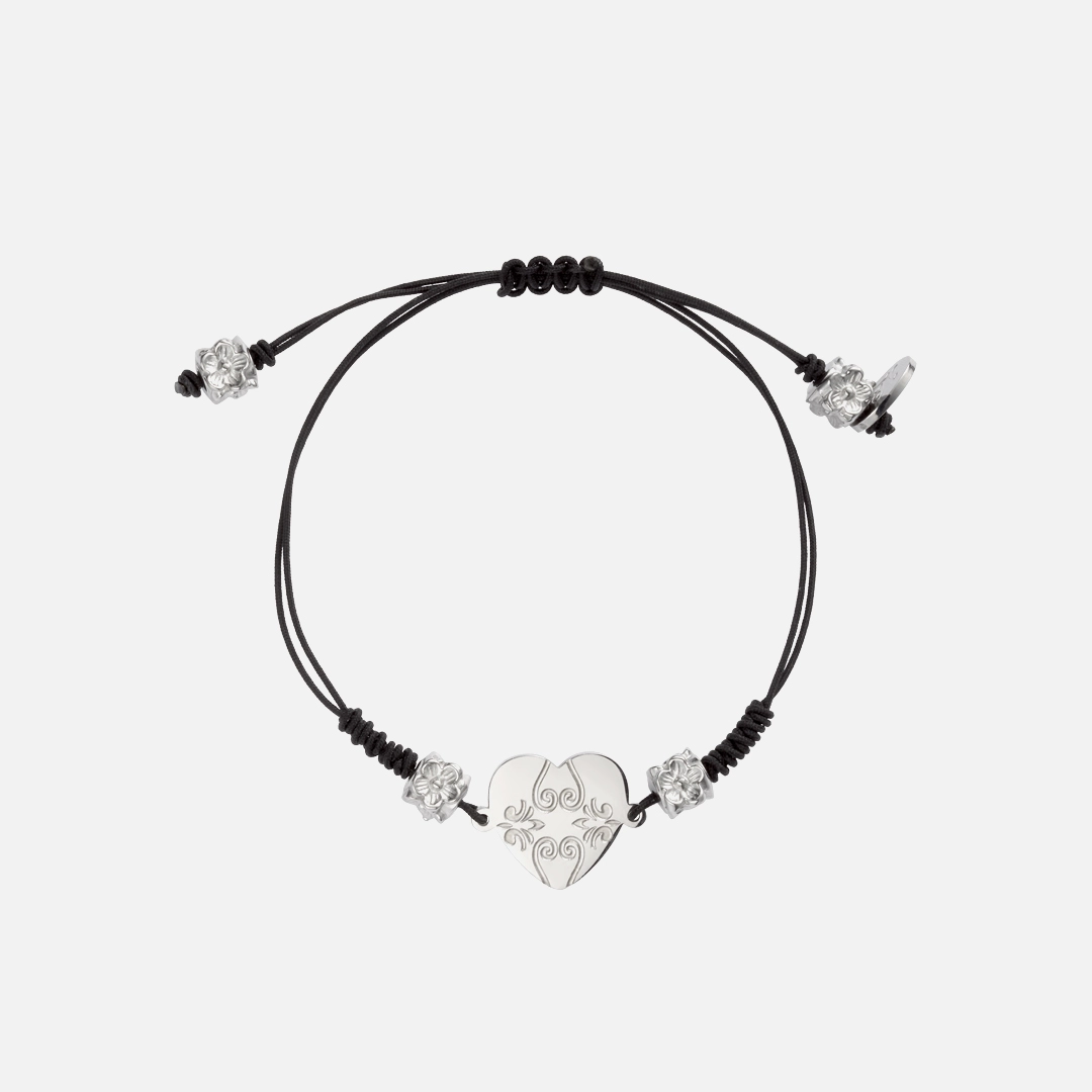 엔프프 heart bloom bracelet-black 상품 이미지 2