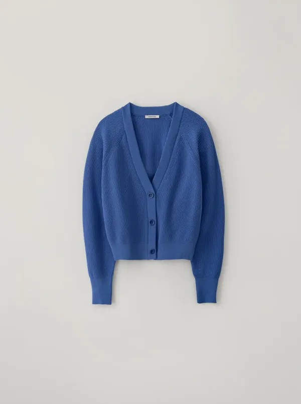 COTTON CARDIGAN_BLUE