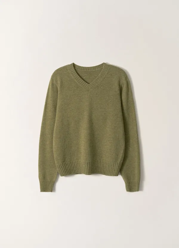 3RD / Marsh V-Neck Pullover (Herb Sage)