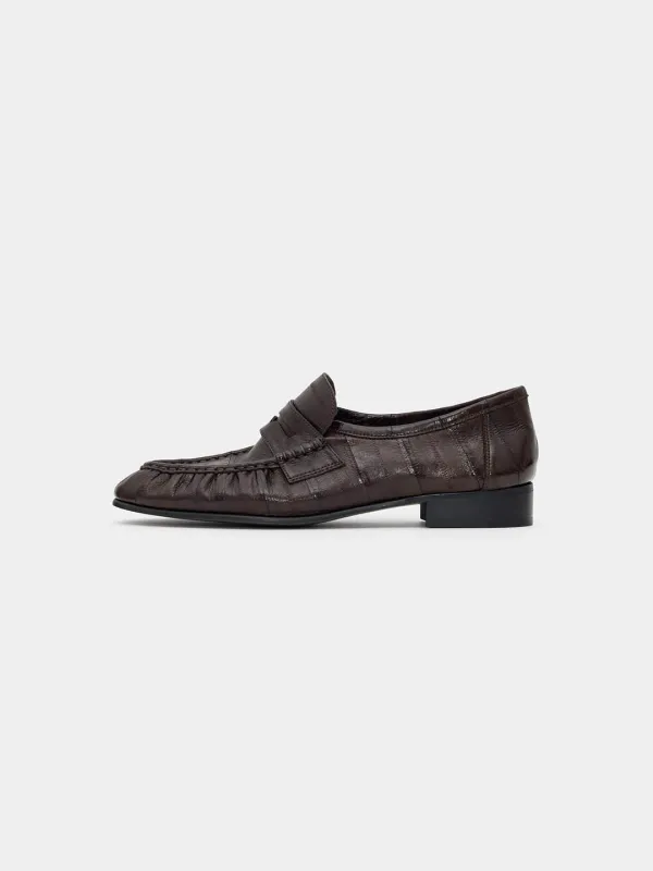 Monsanto eel penny loafer - Brown