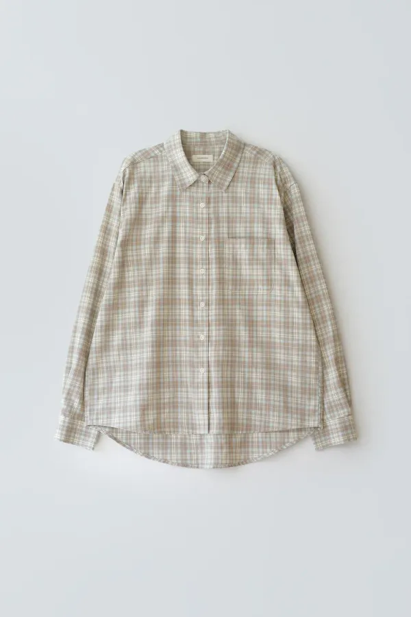 Robin check shirt (beige)