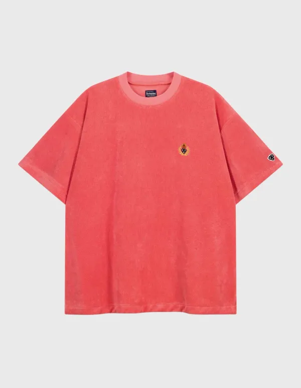 CREST TOWEL HALF-SLEEVE / Coral
