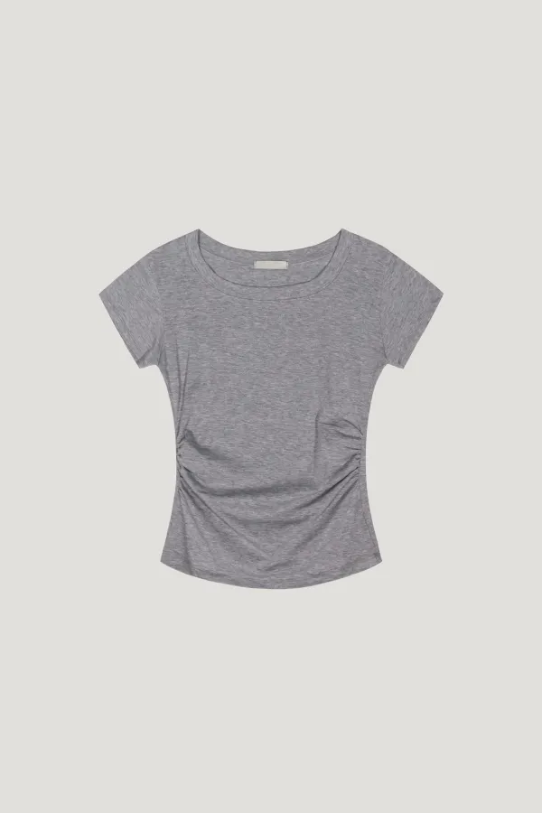 Clair Draped T-shirt (Gray)