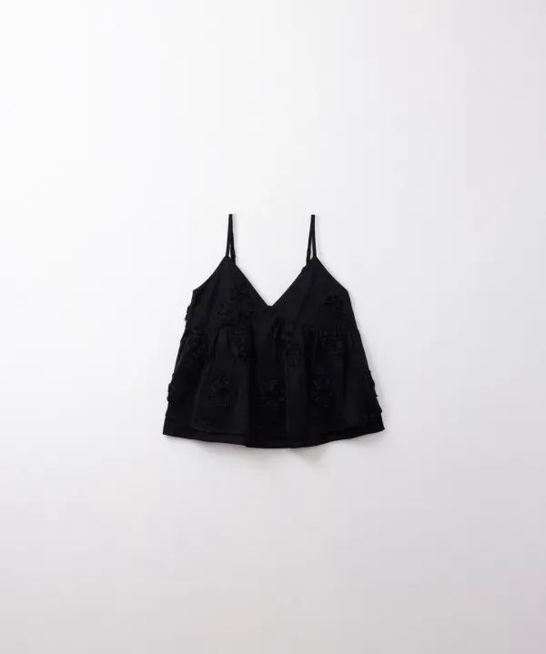 프렌치 플라워 캐미솔 (black)