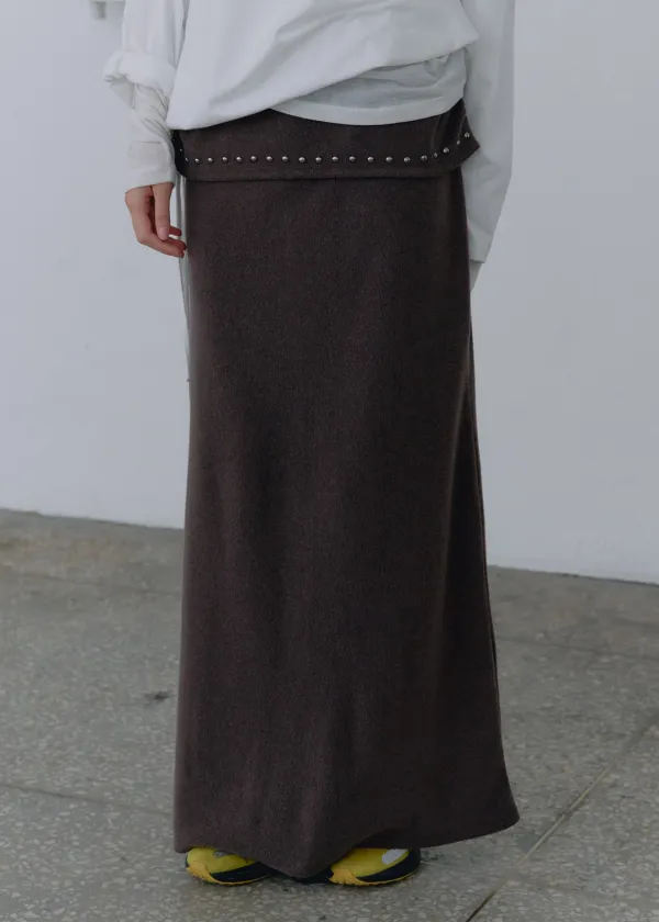 [10/13 예약배송] Side Shirred Brushed Long Skirt_3Color