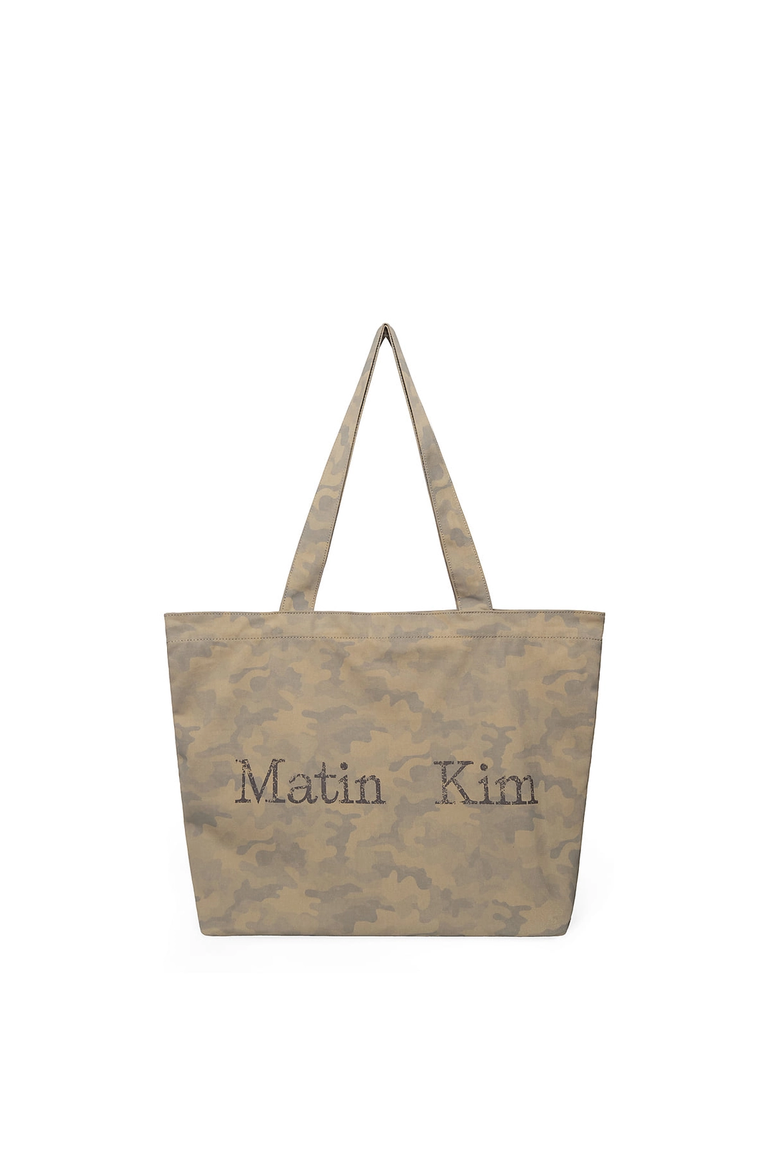 마뗑킴 MATIN WASHED PATTERN ECOBAG IN KHAKI 상품 이미지 1