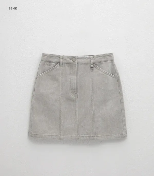 (SK-5004)ESSENTIAL PIGMENT MINI SKIRT