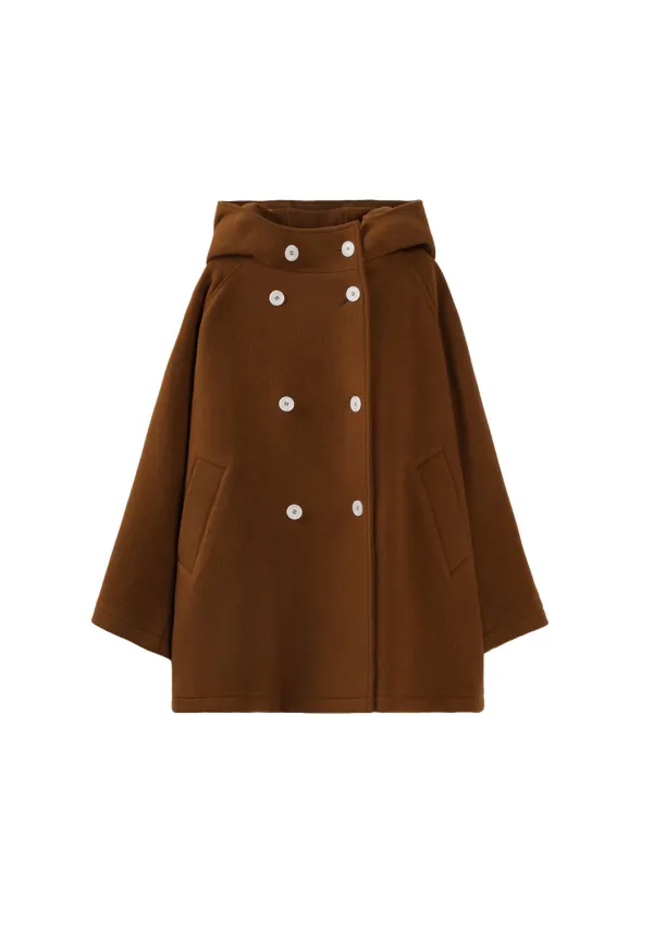 Mused Happy Hood Coat - Camel