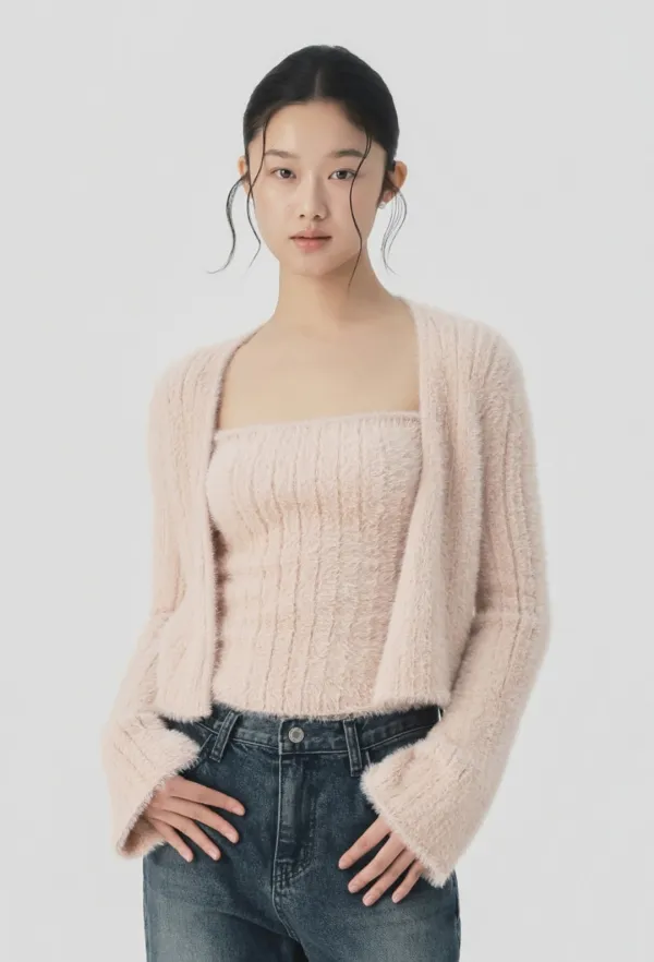 [10/2 순차 출고 예정] Mielle Knit Cardigan (Pink)