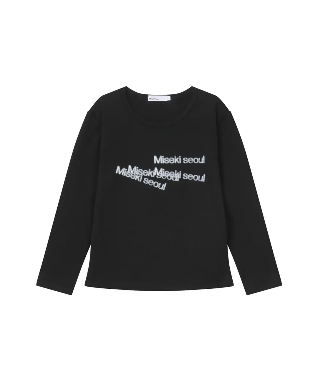 미세키서울 Dust logo long sleeves BLACK 상품 이미지 1