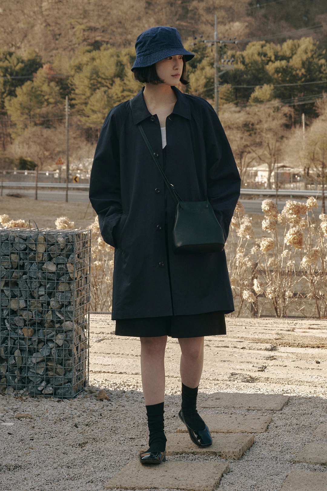 세이지먼트 CYNTHIA HALF TRENCH COAT_NAVY 상품 이미지 2