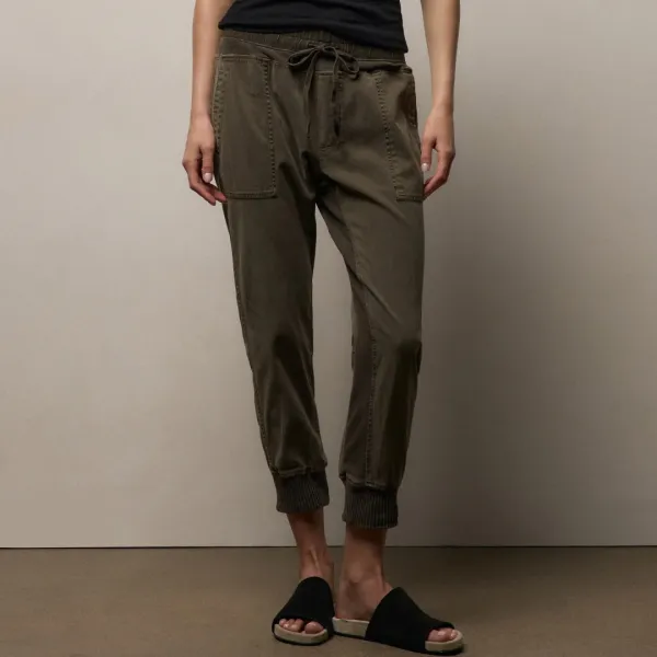 Mixed Media Pant - Army Green Pigment