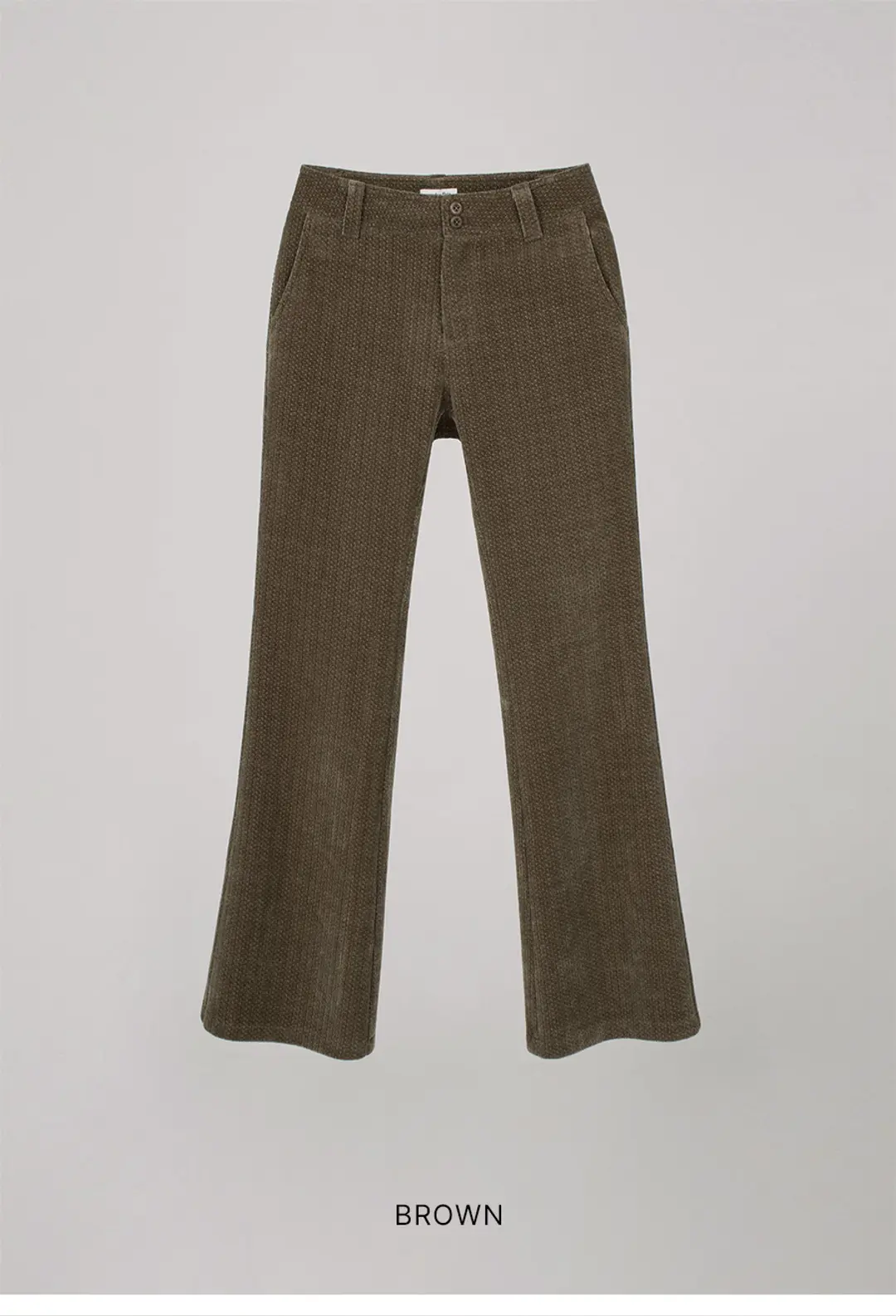 오버듀플레어 SOFT BOOTCUT PANTS_BROWN 상품 이미지 3