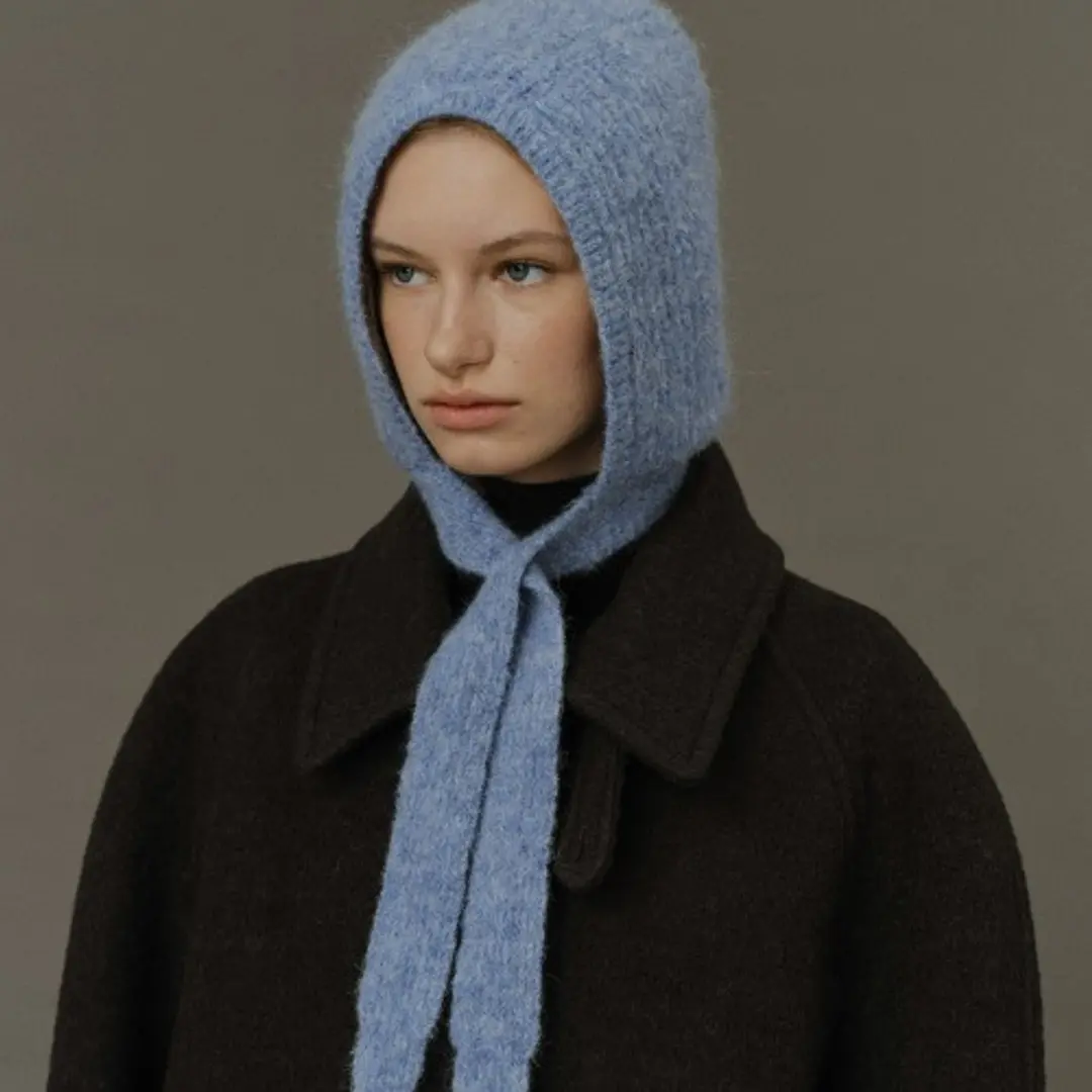 베이오드 Mohair wool balaclava_sky blue 상품 이미지 2