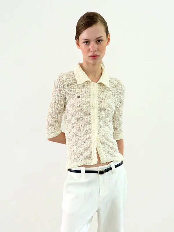 Vika flower cardigan