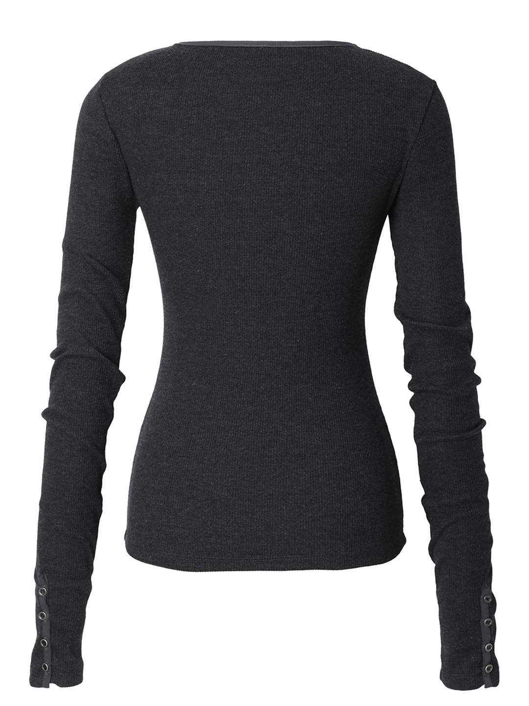 이네기 [3rd Reorder] Tactile Button Long Sleeve (charcoal) 상품 이미지 3