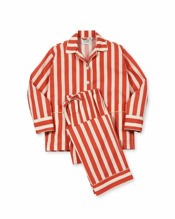 Sophisticated Scarlet Pajama Set