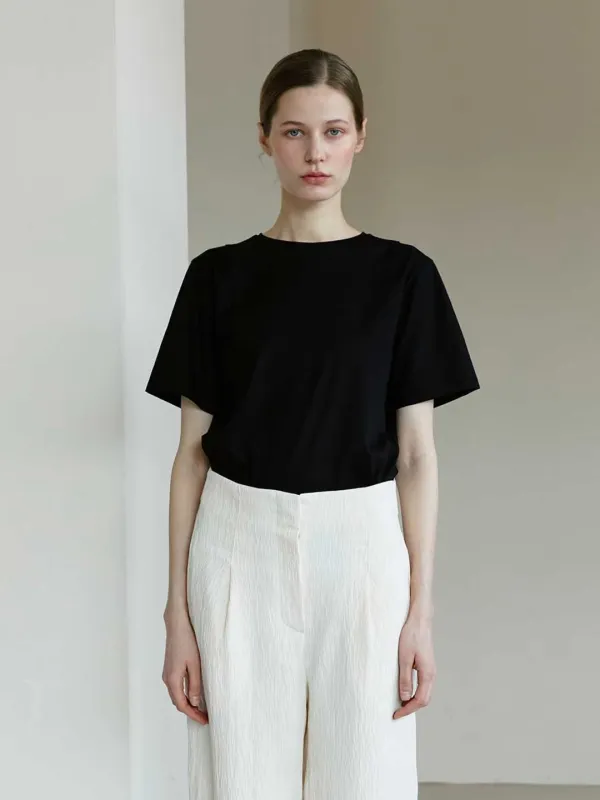 RTS ARMHOLE STITCH SILKET TOP_BLACK