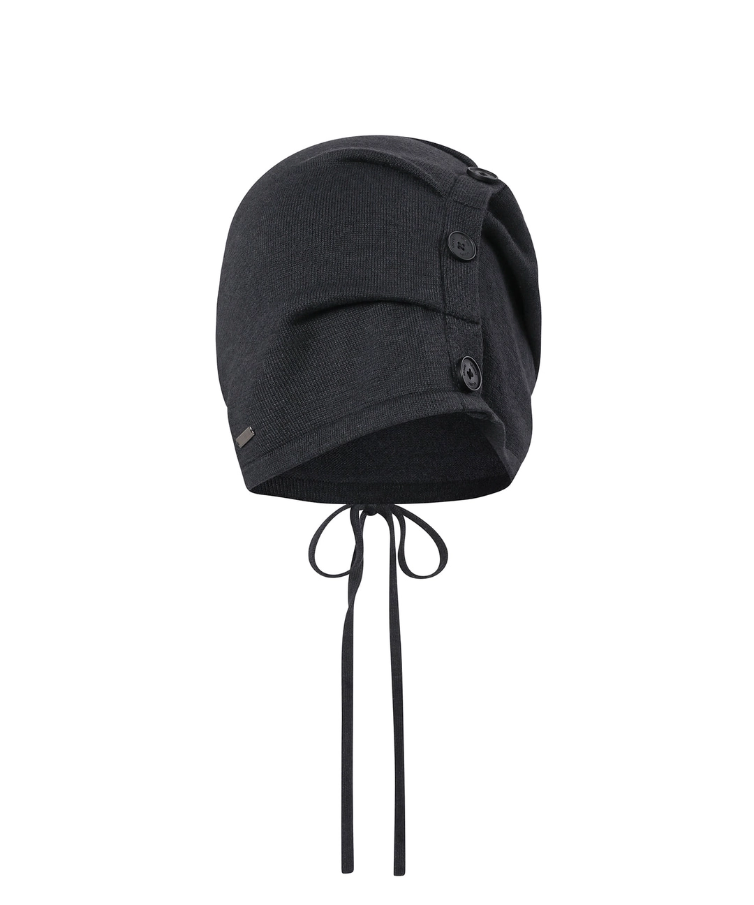 미세키서울 Cowl shirring string beanie CHARCOAL 상품 이미지 1