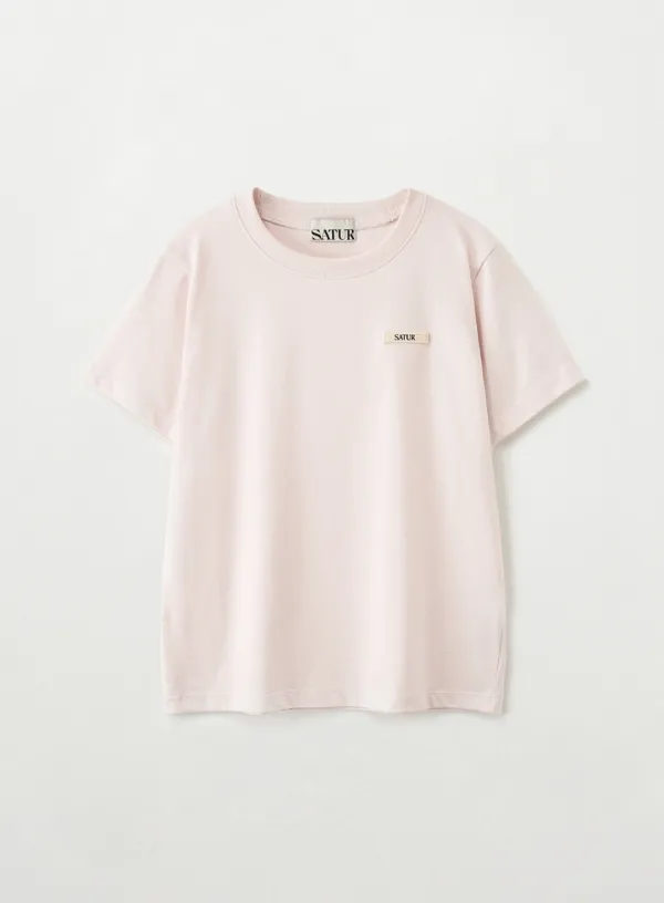 (W) Supima Basic Crewneck T-Shirt - Light Pink