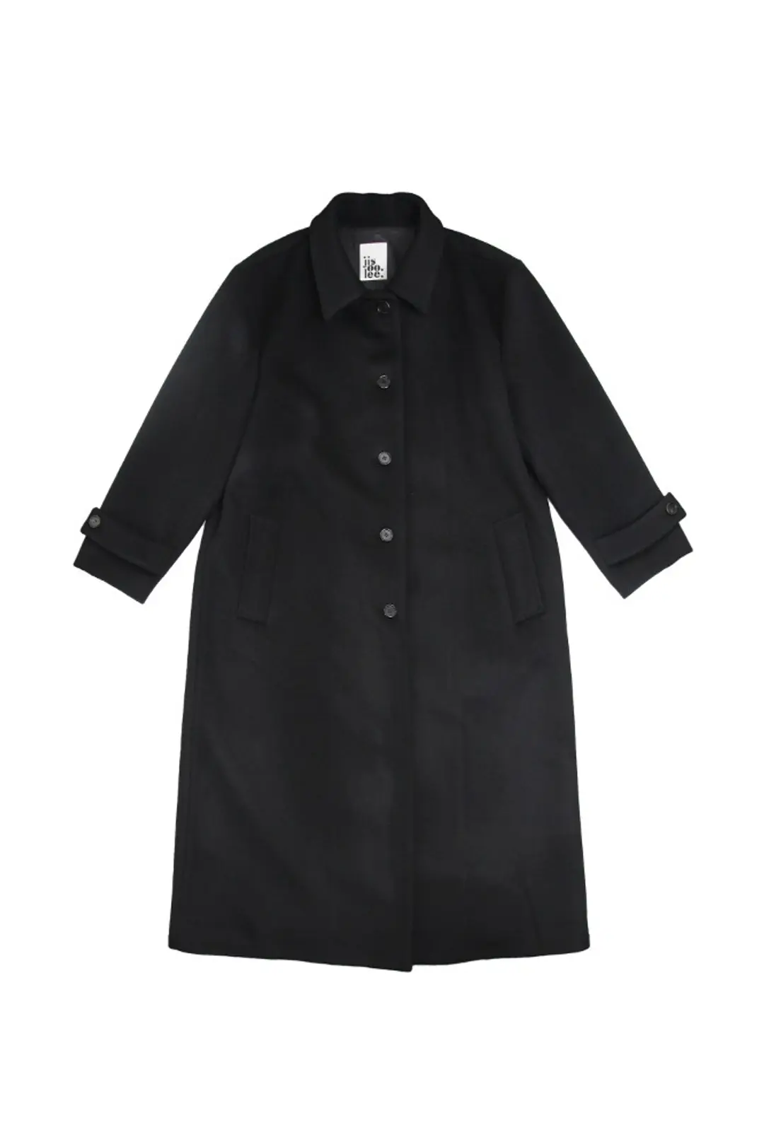지수리 Relaxed long coat - Black 상품 이미지 2