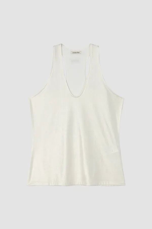 [6/22 PRE-ORDER] GLITTER HALTER TOP_PEARL WHITE