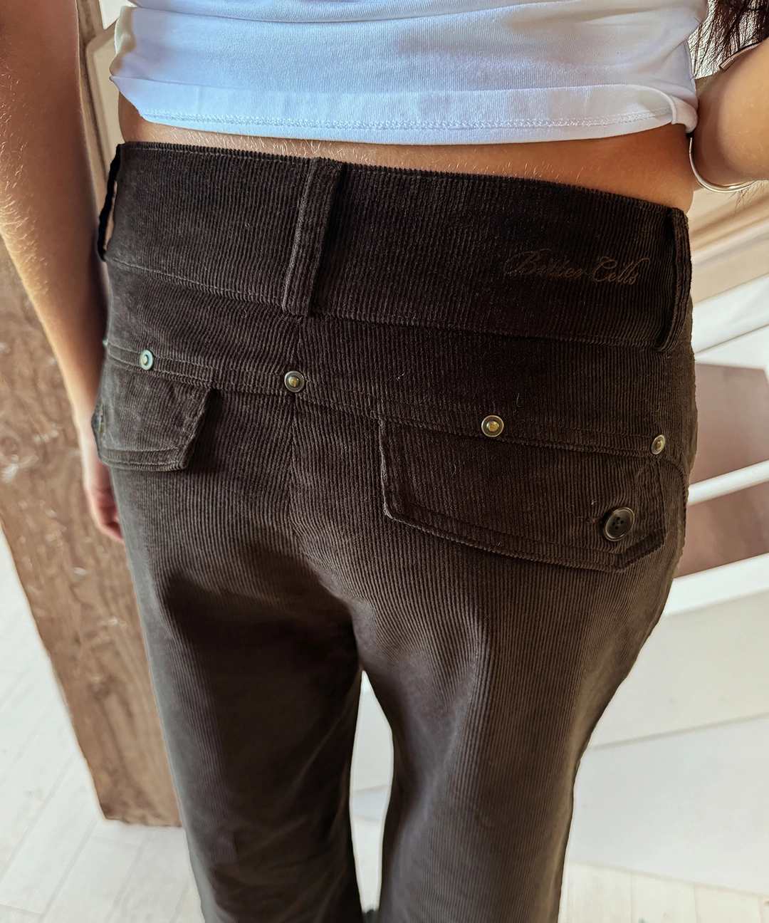 비터셀즈 Velvet Corduroy Bootcut Pants-Charcoal 상품 이미지 2